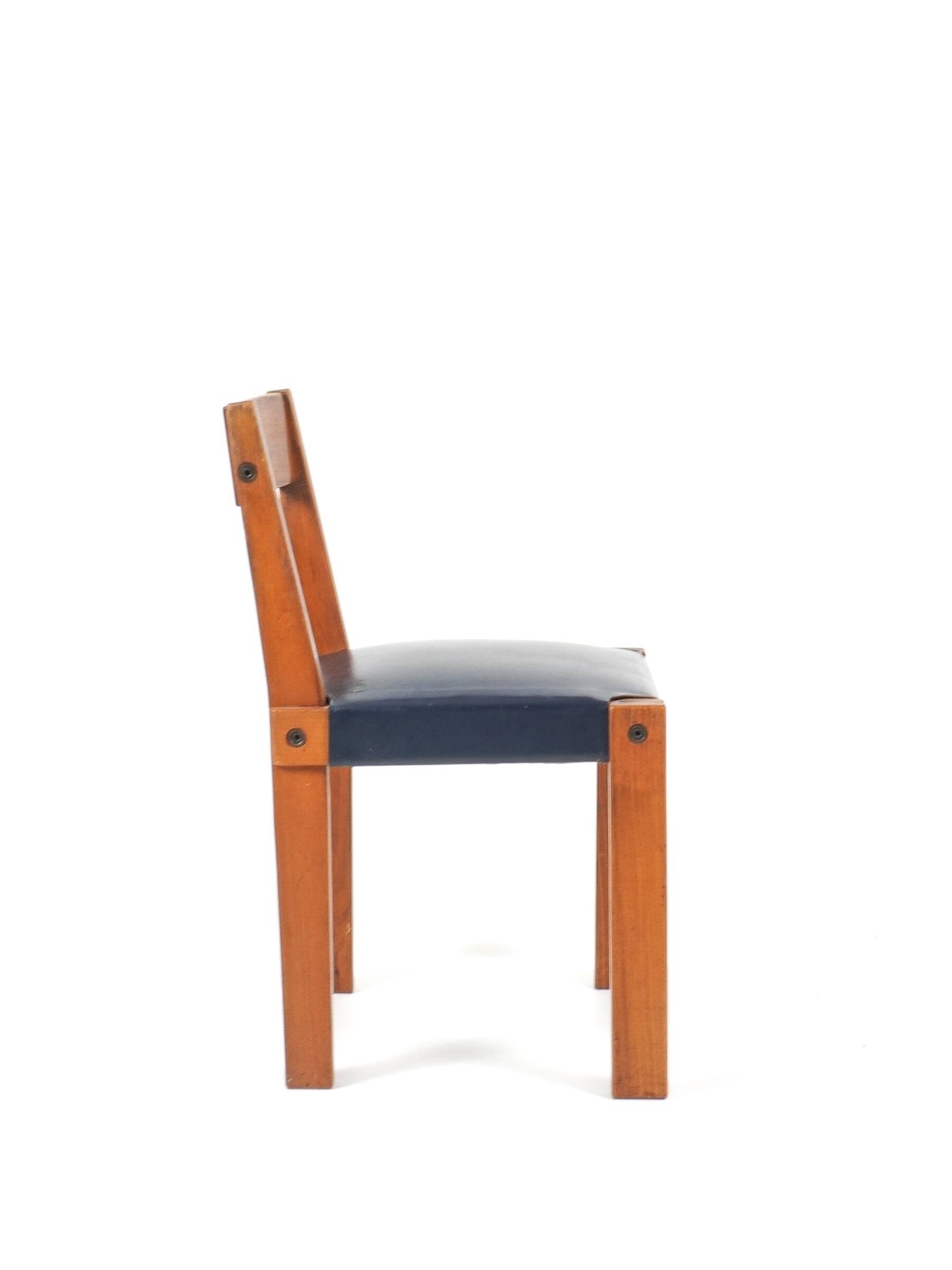 Pierre chapo - suite de 4 chaises mod. s24
