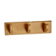 Vintage wall coat rack in pine with 3 hooks.