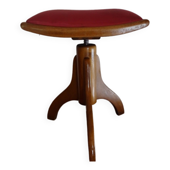 Vintage piano stool 50s