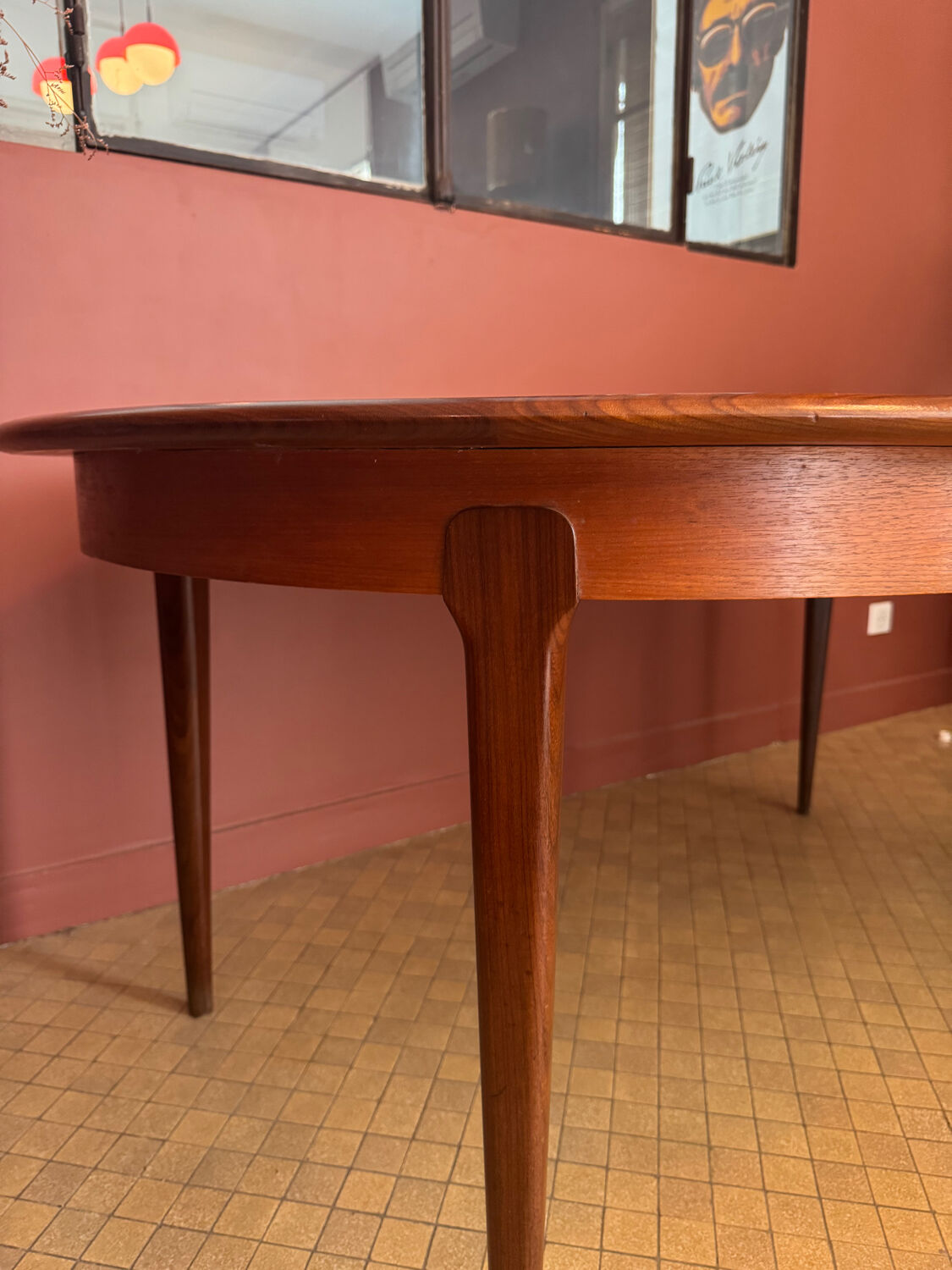 Teak dining table
