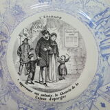 Decorative plate saying sarreguemines