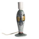 Scandinavian Modern Ceramic Butterfly Motif Table Lamp by Tilgmans, Sweden 1960