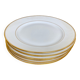 Set of 6 Limoges porcelain flat plates