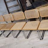 Set of 6 B32 chairs Marcel Breuer Italy design -1970s