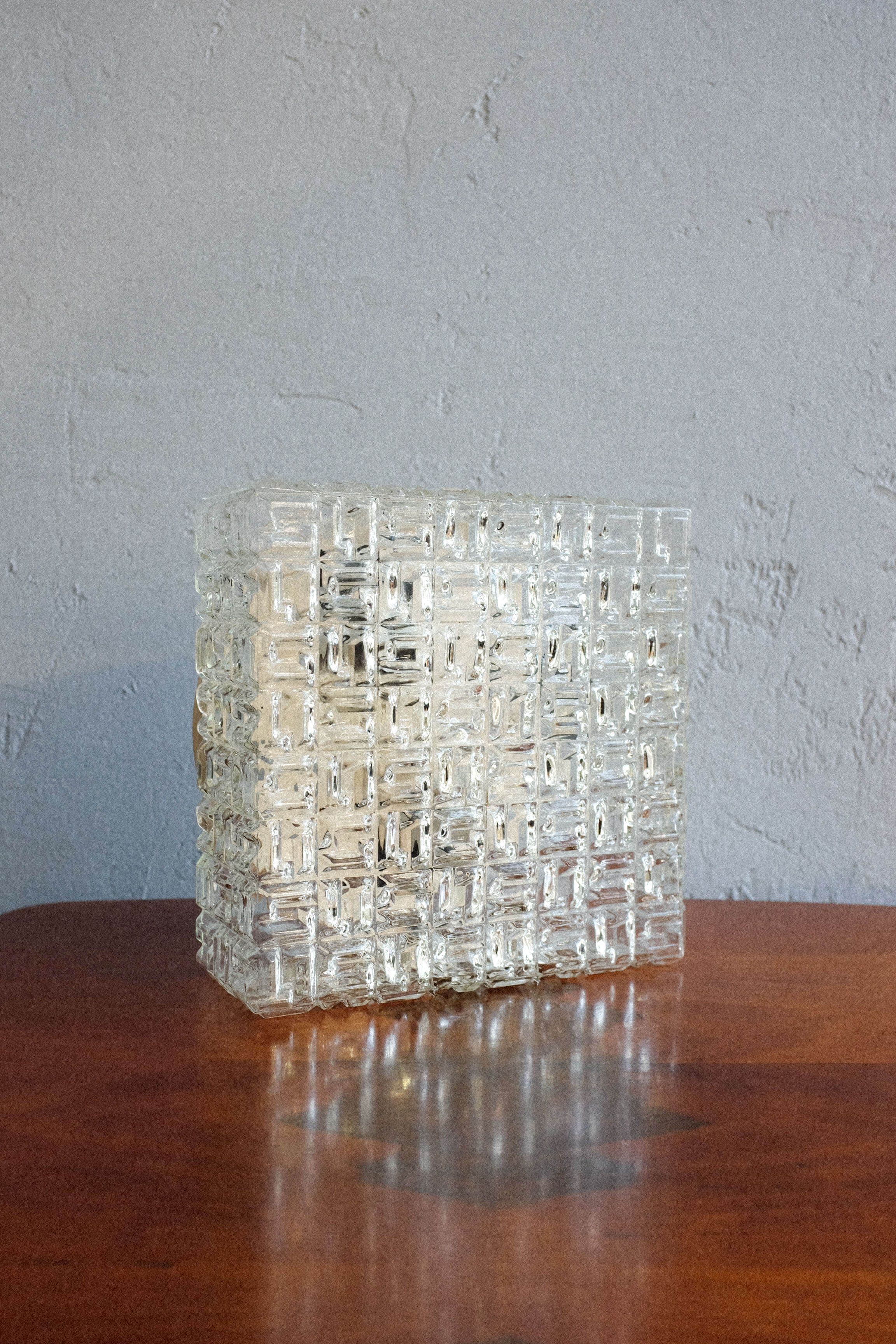 Czechoslovakian glass wall lamps by osvětlovací sklo, 1980s