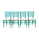 Lot de 4 chaises en bois dans le modèle italien de Chiavari