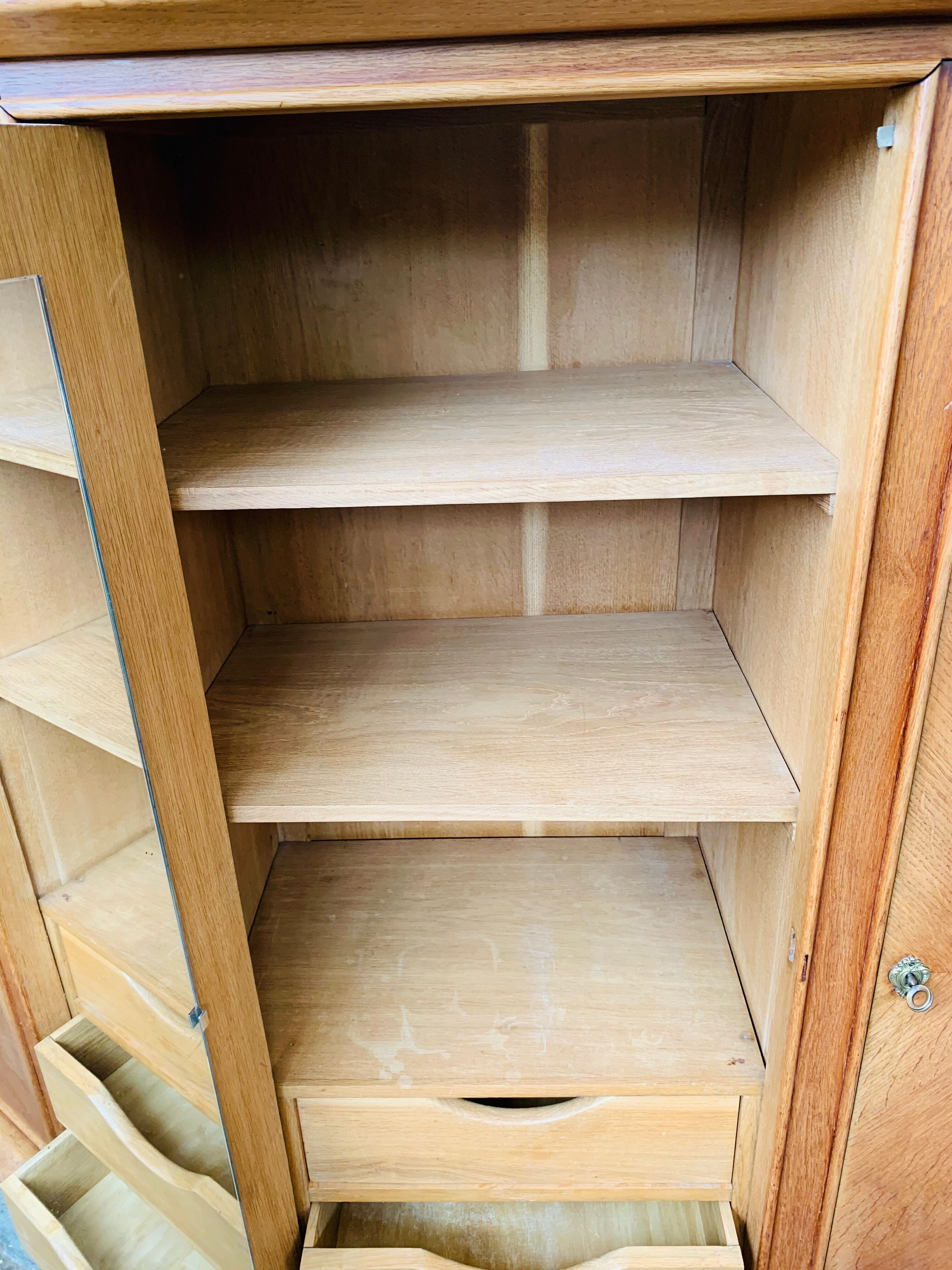 1950 compass foot cabinet