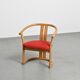 Pair of beech armchairs by Isamu Kenmochi, Japan circa 1965