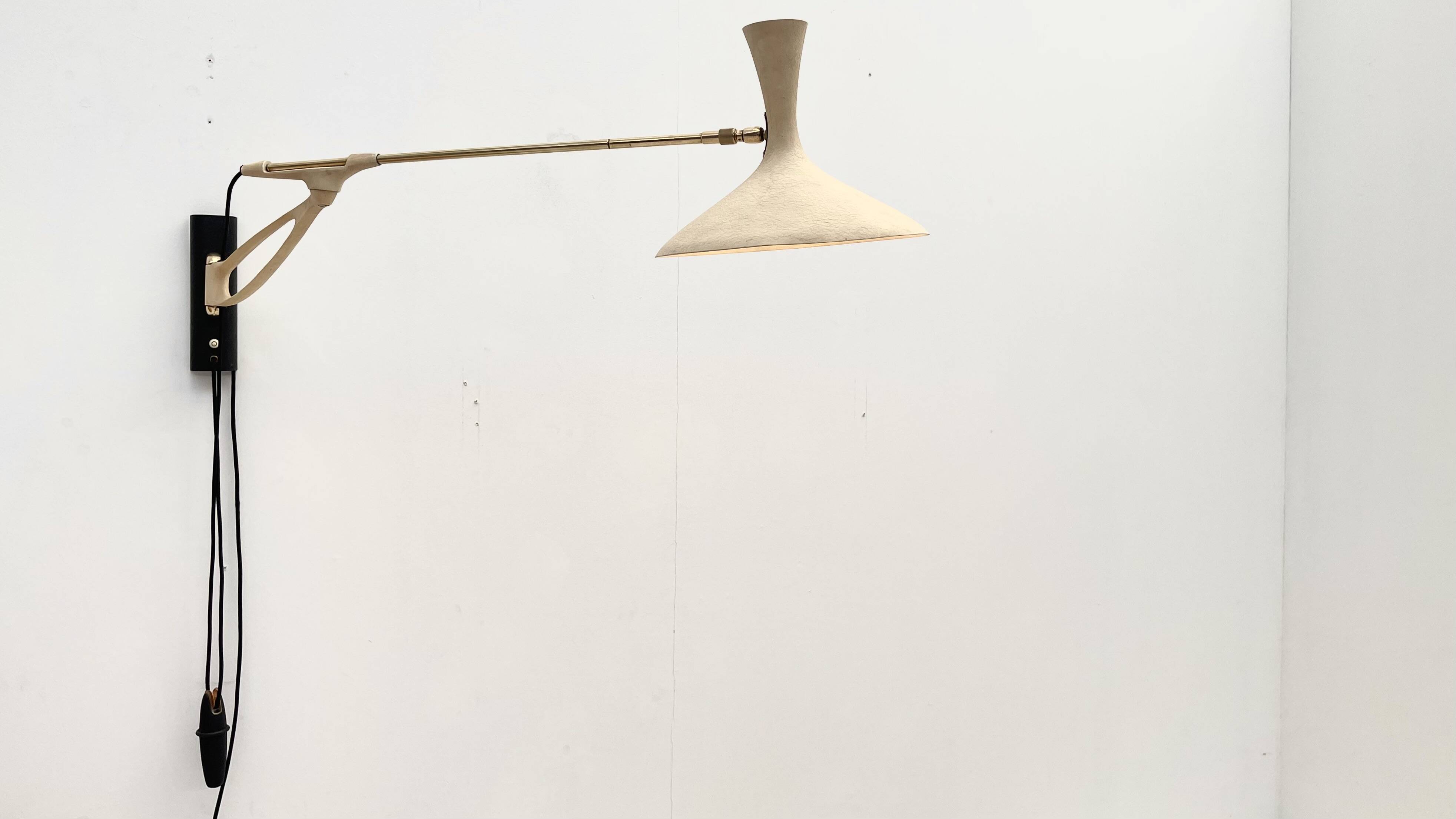 Wall lamp by Karl-Heinz Kinsky for Cosack Leuchten