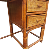 Rattan desk 70s