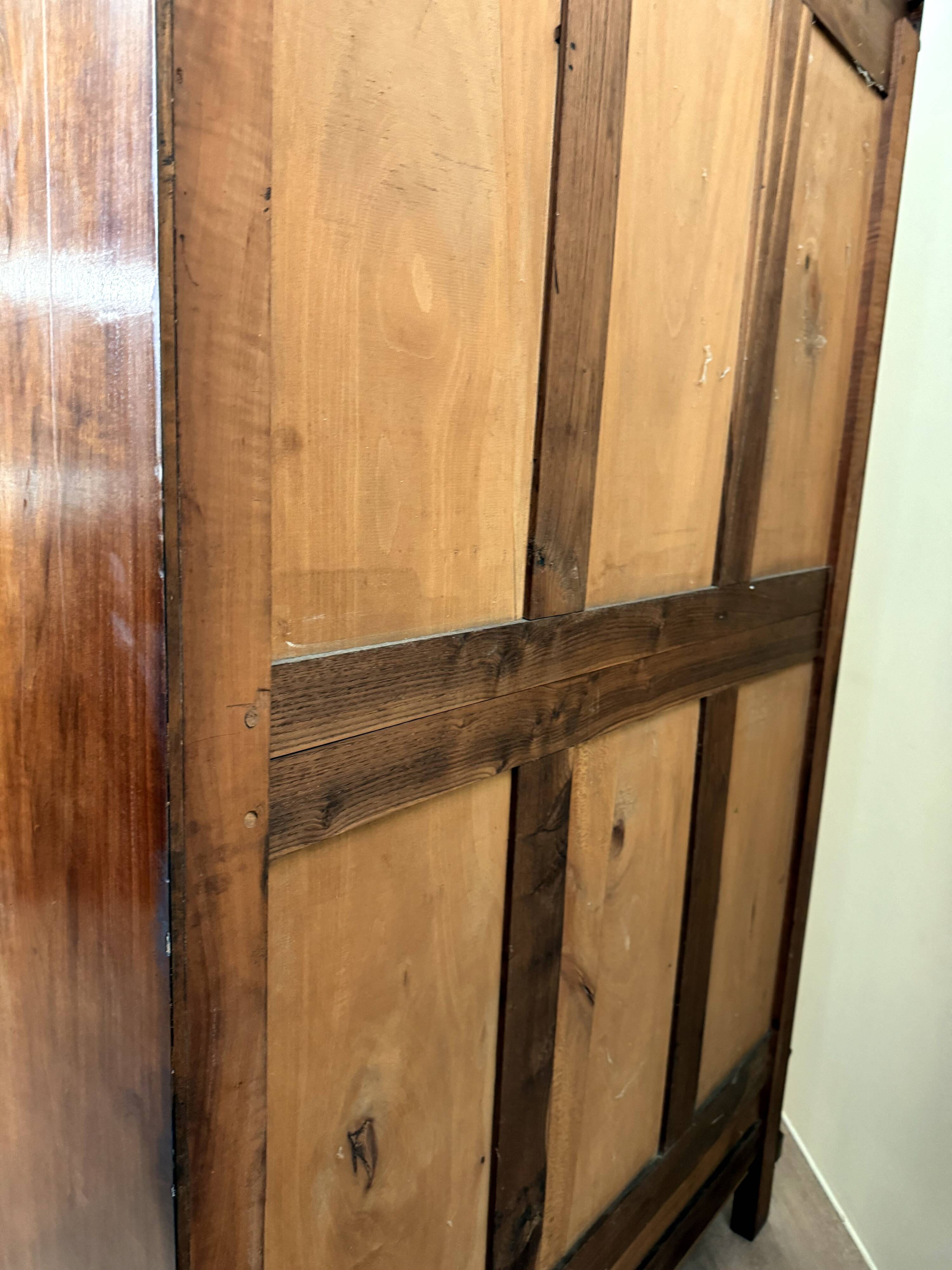 Louis XVI style mirror cabinet in walnut circa 1880