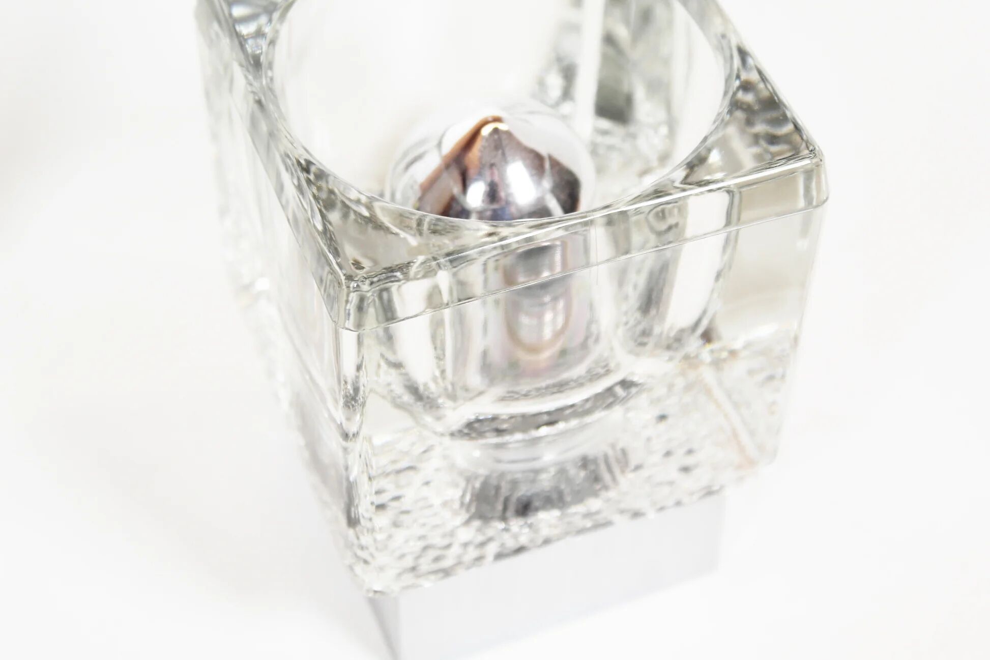 Pair of 1970s glass wall lamps by Peill & Putzler (4 pairs available)