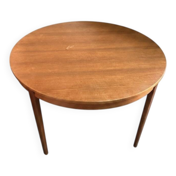 Table ronde extensible en teck par Bertil Fridhagen pour Bodafors