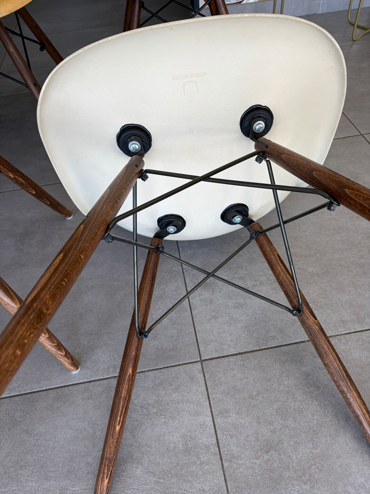 Ecru Eames chairs