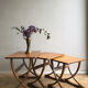 Set of 3 nesting tables from Nathan editions in teak and beech.