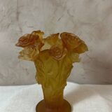 Daum glass paste vase
