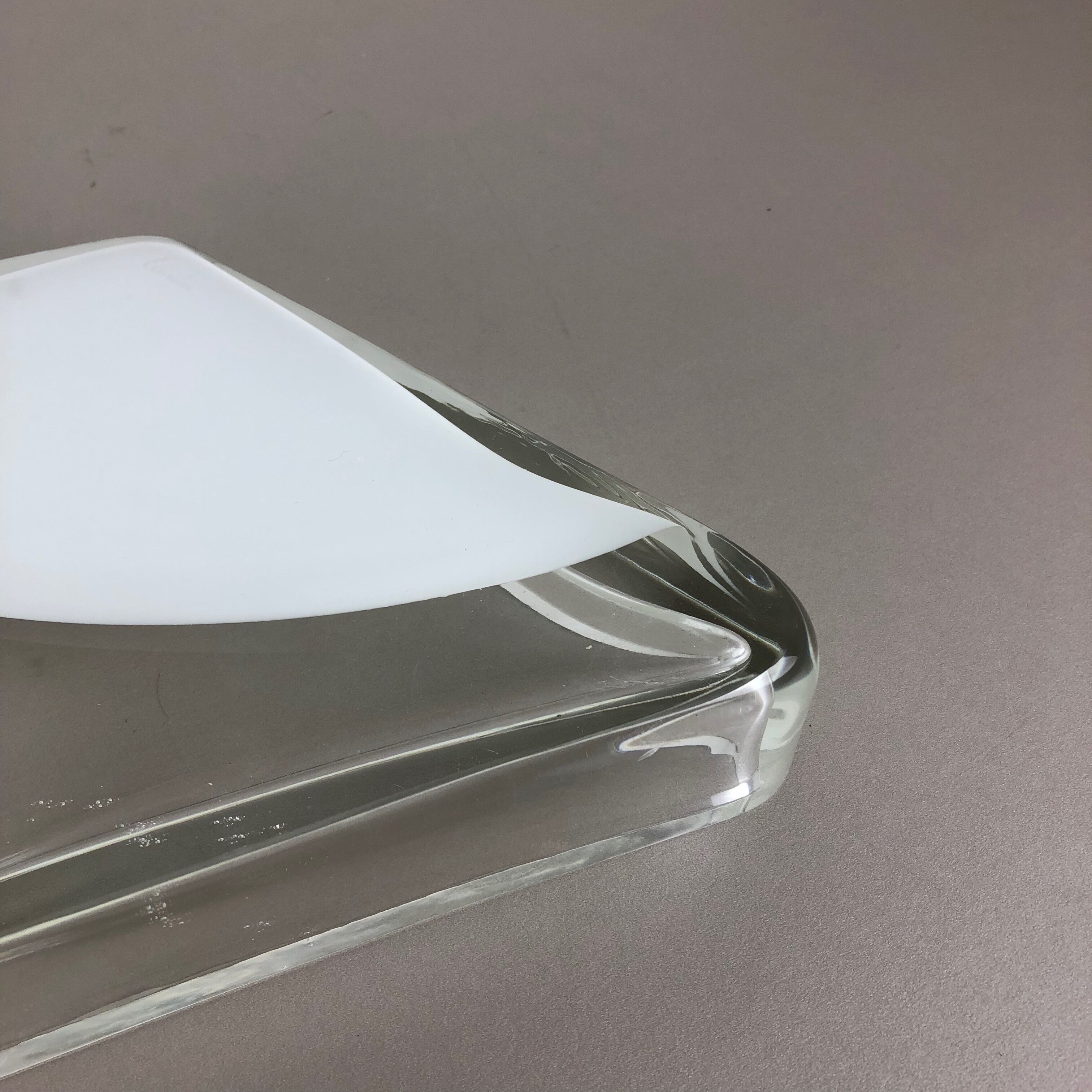 Murano glass shell bowl Antonio da Ros, Cenedese 1970s