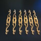 Patinated brass keyholes