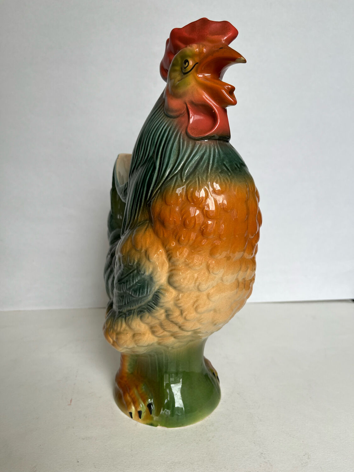 Ceramic rooster pitcher