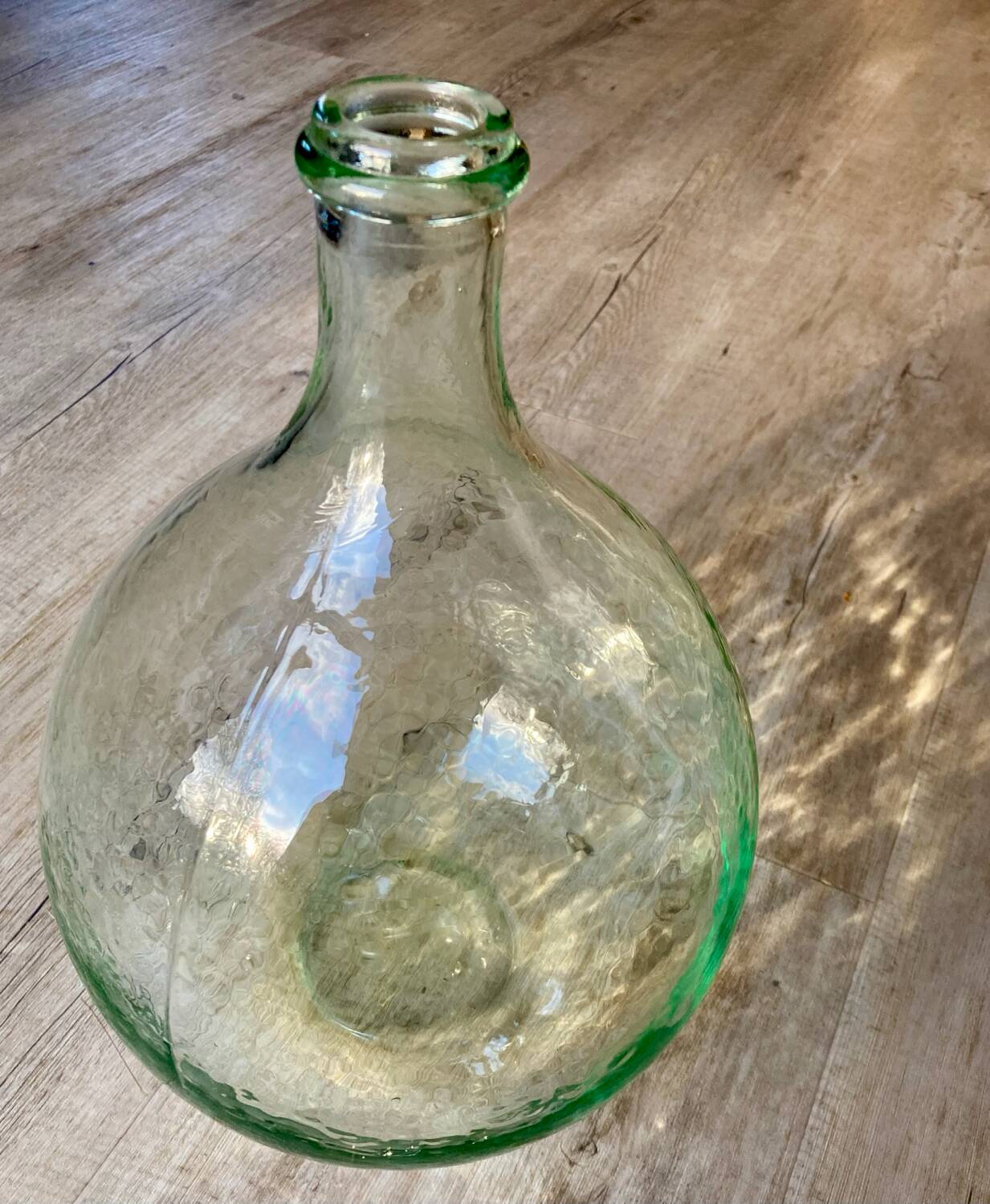 Transparent 5L demijohn