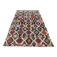 Oushak Vintage Geometric Kilim