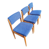Set of 3 padded seat chairs