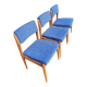 Set of 3 padded seat chairs
