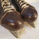 Former NHL Hockey Skates - Daoust Pro Model Canada - Vintage Sports Deco