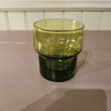 Set of 10 stackable vintage glasses