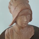 Young Breton statue of F Rozet