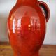 Large red jug or vase by Max Idlas