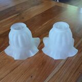 2 vintage tulip pendant lights