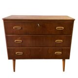 Scandinavian teak chest of drawers, 1960.