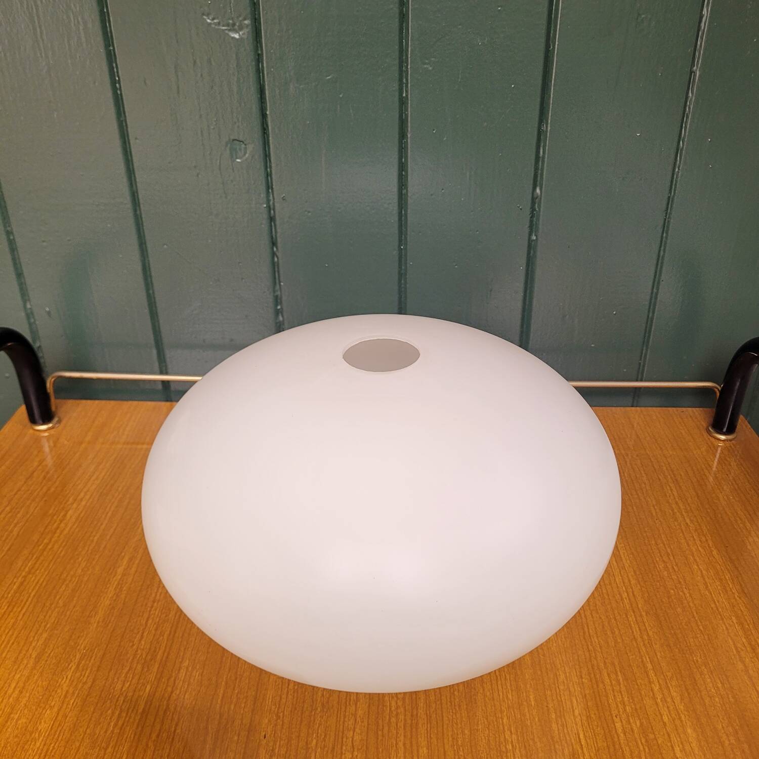 Pebble Lampshade in Satin Opaline, Circa 1960