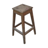 Rustic wood stool