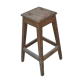 Rustic wood stool