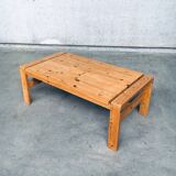 Scandinavian Modern Design Solid Pine Coffee Table, 1970s