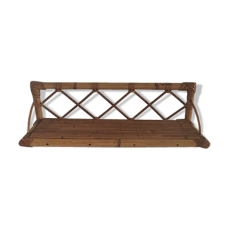 Rattan shelf 70s