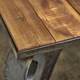 Exceptional garden table with scrollwork