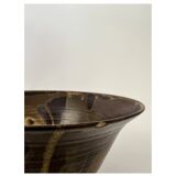 Japanese-style salad bowl / empty pocket, fine ceramic, handmade and signed