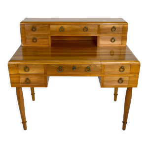 Bureau Art Déco en noyer, France,