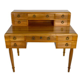 Art Deco walnut desk, France, circa 1940