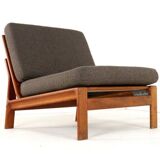 Komfort lounge chair 'Nimtofte' - Brown - danish design in teak