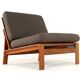 Komfort lounge chair 'Nimtofte' - Brown - danish design in teak