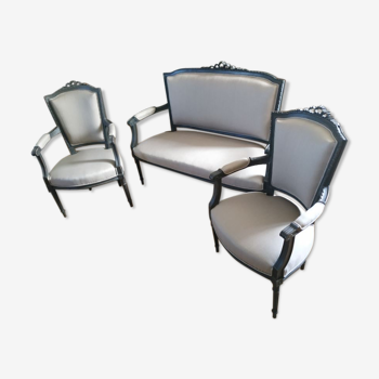 Seat lounge and pair of armchairs
