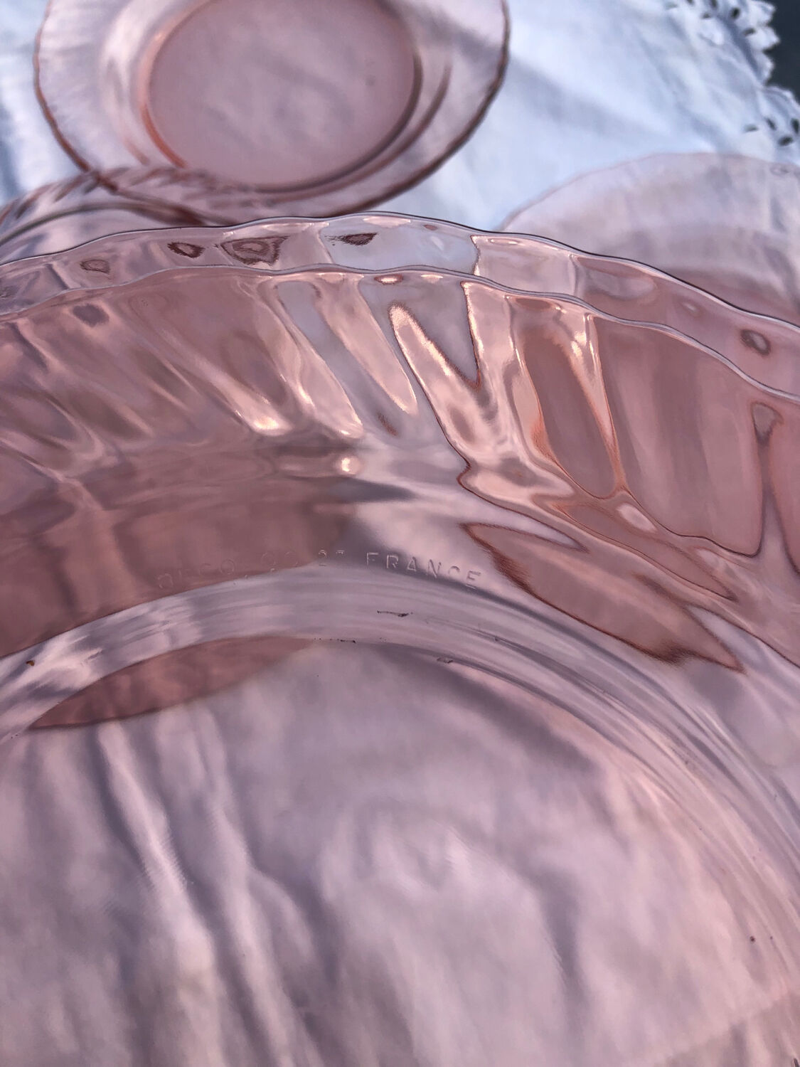 Lot 6 hollow plates Rosaline