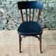 Set of four vintage bentwood bistro chairs.