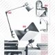 Adjustable studio clip lamp by Olaf Von Bohr for Valenti, 1970s.