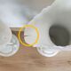 Pair of large vases of brides / cone vases 45 cm high