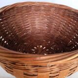 Ikebana basket Japan woven bamboo XXth